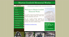 Desktop Screenshot of martincaufieldmemorialworks.com